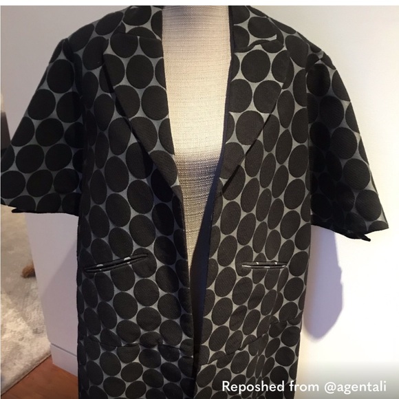 MARNI & H&M polka dot open unlined jacket size 4 - Picture 2 of 6